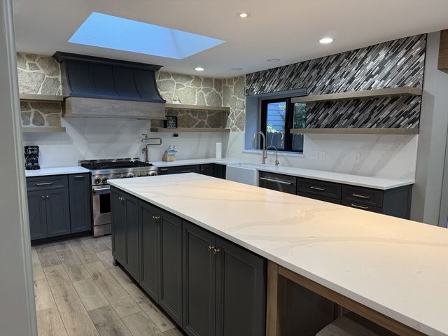 Silestone Calacatta Gold island by Granite Castle